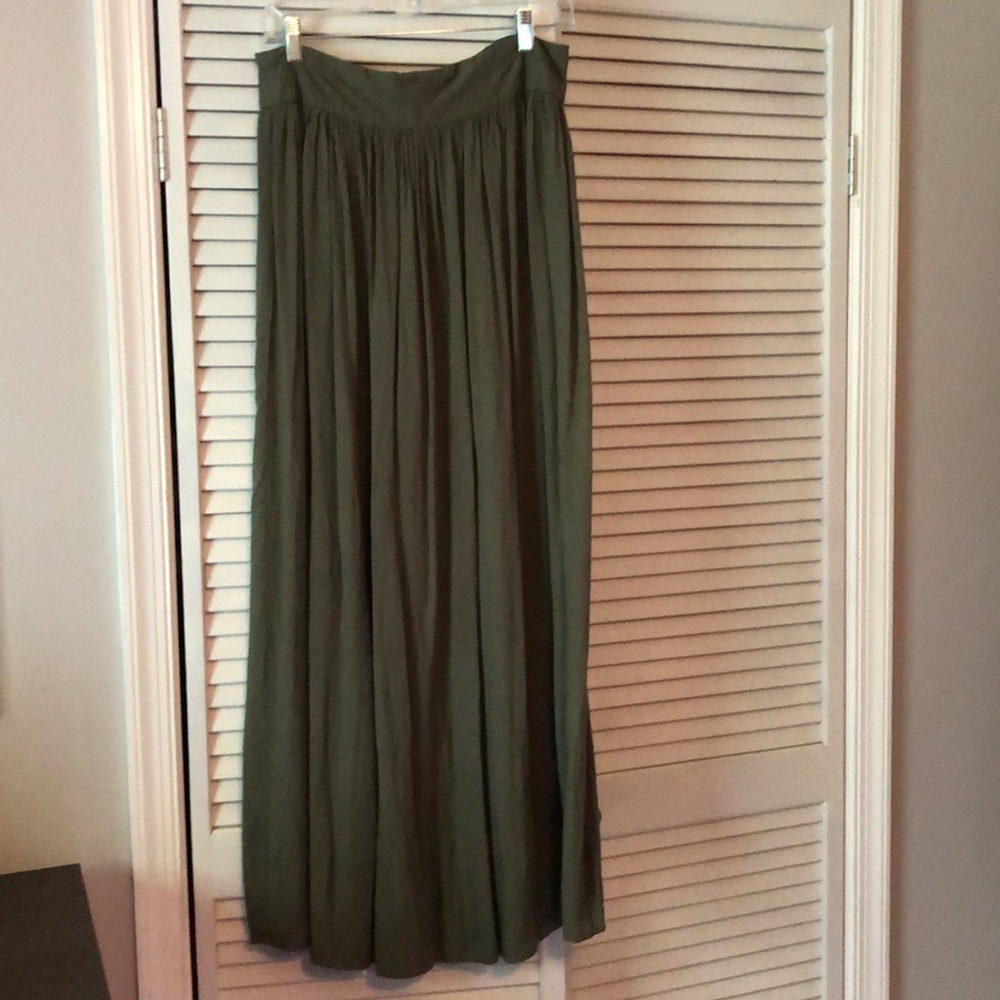Primark Olive Green Maxi Skirt
